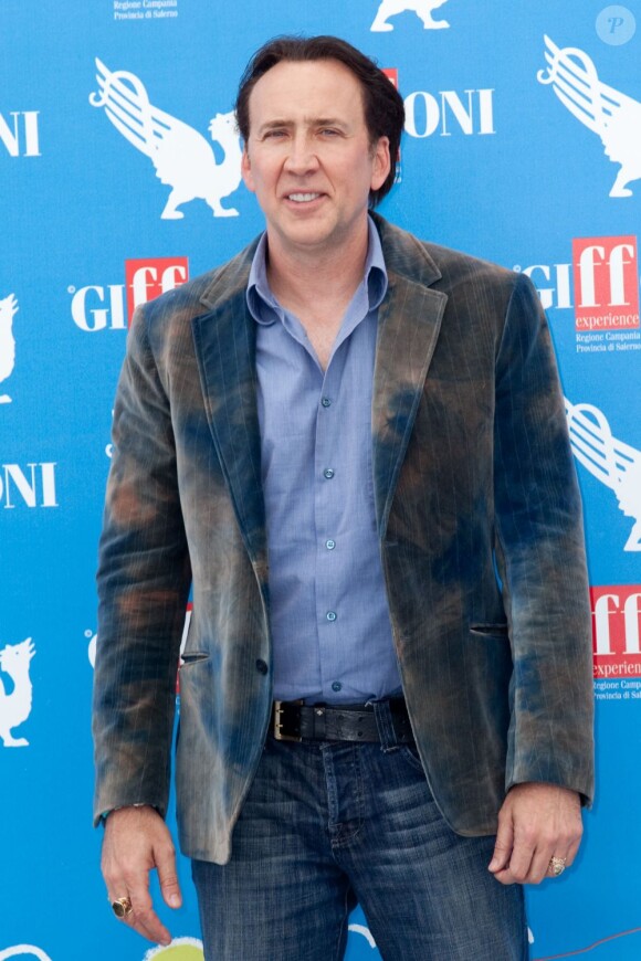 L'acteur américain Nicolas Cage à Giffoni Valle Piana, le 18 juillet 2012.