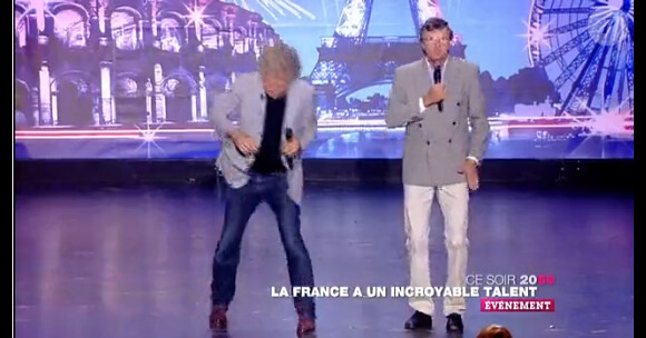 Gilbert Rozon monte sur scène dans la bande-annonce de La France a un Incroyable Talent sur M6 le mardi 20 novembre 2012