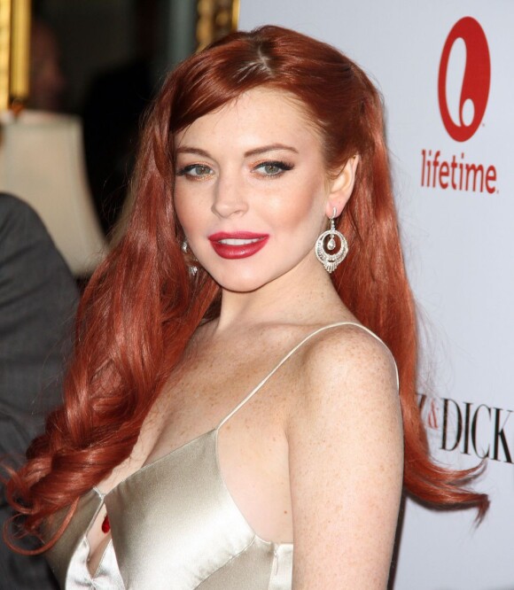 Lindsay Lohan à l'avant-première du téléfilm Liz & Dick à Beverly Hills, le 20 novembre 2012.