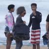 Jada Pinkett Smith avec Willow et Jaden en vacances à Hawai le 20 novembre 2012.