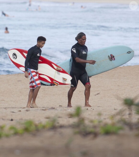Jaden Smith en vacances à Hawai le 20 novembre 2012.