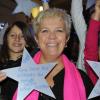 Mimie Mathy a inauguré les illuminations de Noel au Forum des Halles à Paris le 21 novembre 2012.