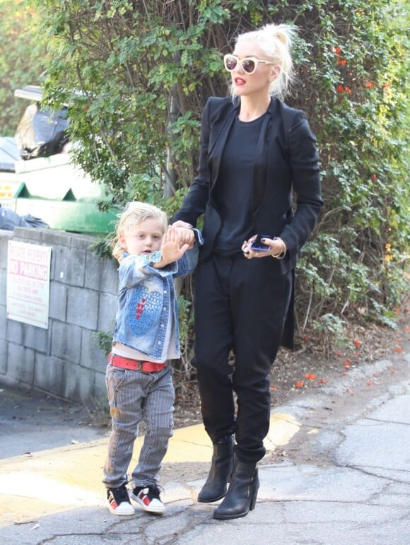 Gwen Stefani et son fils Zuma dans les rues de Beverly Hills, le 21 novembre 2012.