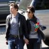 Halle Berry et son fiancé l'acteur Olivier Martinez ont assisté à la fête de Thanksgiving où se trouvait l'ex compagnon de l'actrice, Gabriel Aubry. Photo prise le 21 novembre 2012 à Los Angeles.