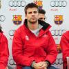 Gerard Piqué lors d'une journée au cours de laquelle les joueurs du FC Barcelone ont reçu leur voiture de fonction de chez Audi à Barcelone le 21 Novembre 2012