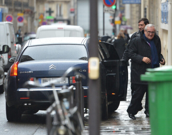 Le lendemain de sa rencontre avec le magistrat Jean-Michel Gentil, Nicolas Sarkozy a reçu Jean-Pierre Raffarin. Le 23 novembre 2012 à Paris.