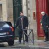 Jean-Pierre Raffarin quittant le bureau de Nicolas Sarkozy, le 23 novembre 2012 à Paris.