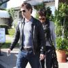 Halle Berry et son petit ami Olivier Martinez vont dejeuner au restaurant à Beverly Hills, le 21 novembre 2012.