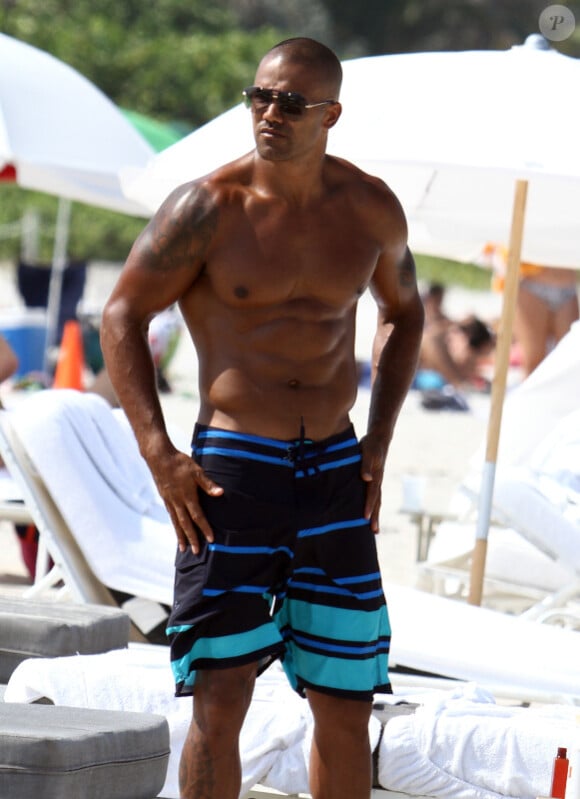 Shemar Moore en vacances à Miami en Floride le 30 juin 2012.