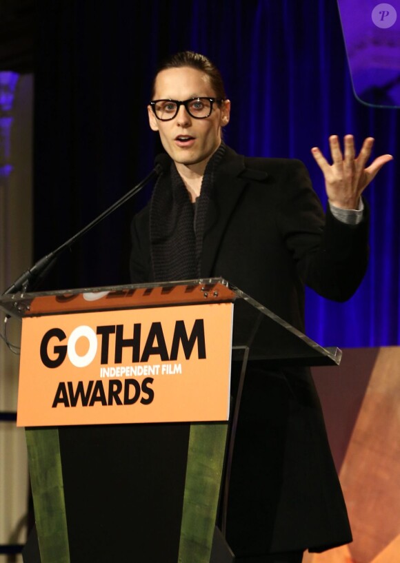 Jared Leto lors de la soirée de remise de prix des Gotham Independent Film Awards à New York le 26 novembre 2012.