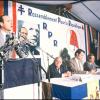Jacques Chirac en campagne présidentielle avec le RPR en 1981.