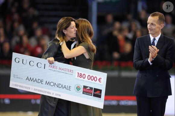 Princess Caroline of Hannover attends the closing ceremony at the end of the 'Style and Competition Price' for Amade Association at the Gucci Masters International Jumping Competition in Villepinte, North of Paris, France on December 1, 2012. Photo by Guibbaud/Kis Derdei/ABACAPRESS.COM01/12/2012 - Villepinte