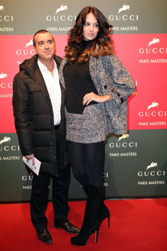 La sublime Jade Foret et Arnaud Lagardère aux Gucci Masters à Villepinte, le 2 décembre 2012