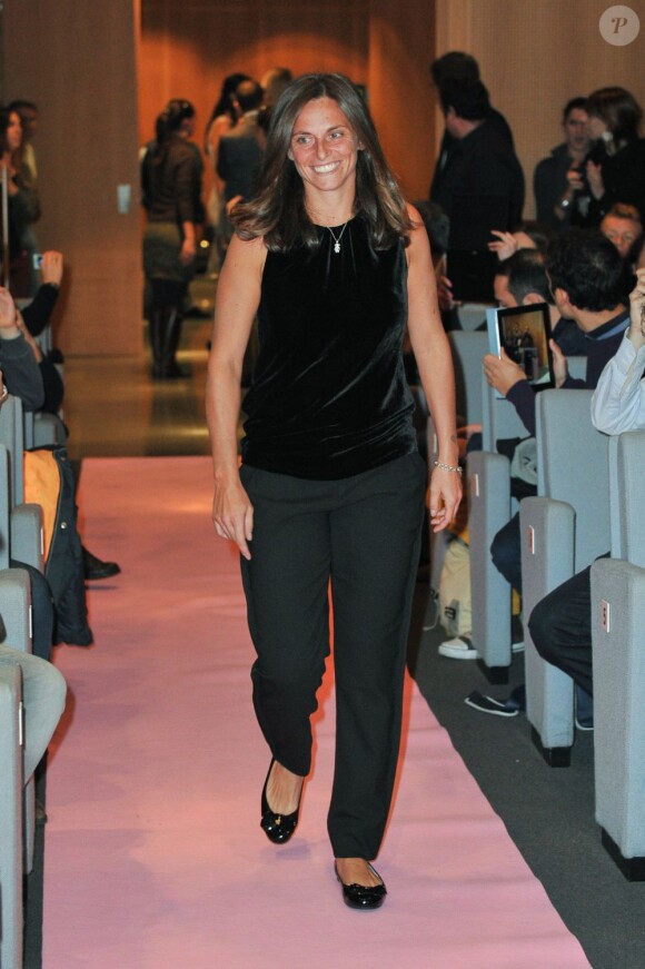 Roberta Vinci lors de la conférence de presse du tournoi La Grande Sfida à Milan le 3 décembre 2012