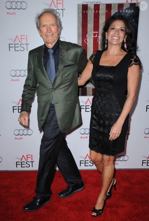 Clint Eastwood et sa femme Dina Eastwood le 3 novembre 2011