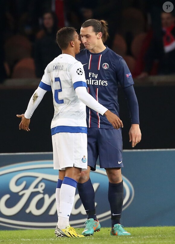 Zlatan Ibrahimovic durant le match du PSG contre le FC Porto au Parc des Princes à Paris, le 4 dédembre 2012.