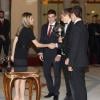 La famille royale d'Espagne était rassemblée le 6 décembre 2012 pour décerner au palais des prix sportifs.