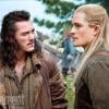 La première image du troisième épisode de la saga The Hobbit, intitulé Histoire d'un aller retour, avec Orlando Bloom et Luke Evans.