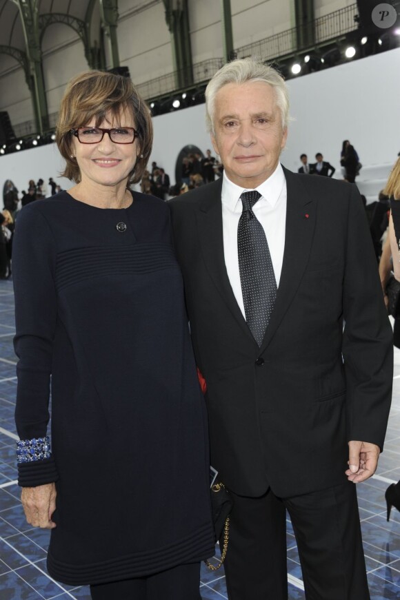 Michel Sardou et sa femme Anne-Marie Périer à Paris, le 2 octobre 2012.