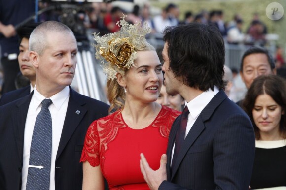 Kate Winslet et son compagnon Ned Rocknroll à la Longines Hong Kong International Races, le 9 décembre 2012.