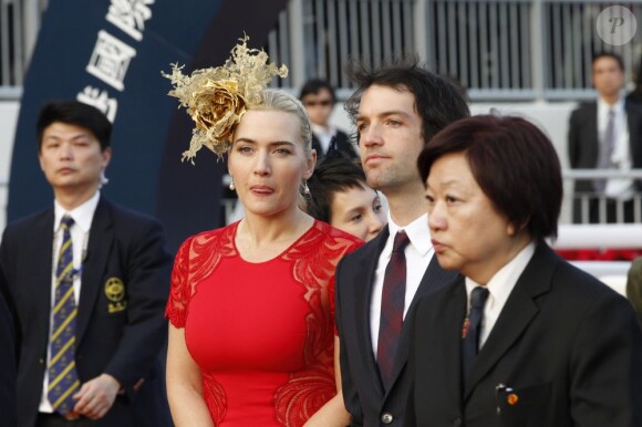 Kate Winslet et son compagnon Ned Rocknroll à la Longines Hong Kong International Races, le 9 décembre 2012.