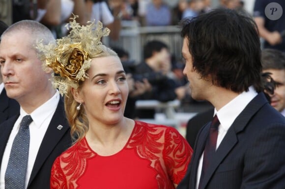 L'actrice Kate Winslet et son compagnon Ned Rocknroll à la Longines Hong Kong International Races, le 9 décembre 2012.