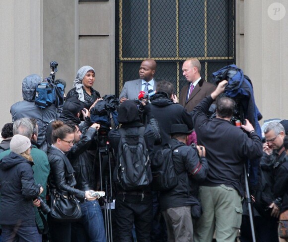 Nafissatou Diallo devant le tribunal du Bronx à New York, le 10 décembre 2012. Un accord financier avec Dominique Strauss-Kahn vient d'être signé, mettant fin à 19 mois de procédure.
