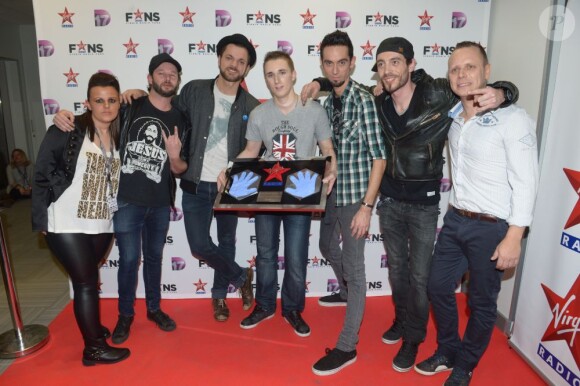 lors de la soirée Virgin Radio Fans, à Paris, le 8 décembre 2012