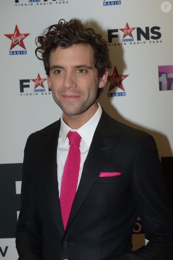 Mika lors de la soirée Virgin Radio Fans, à Paris, le 8 décembre 2012