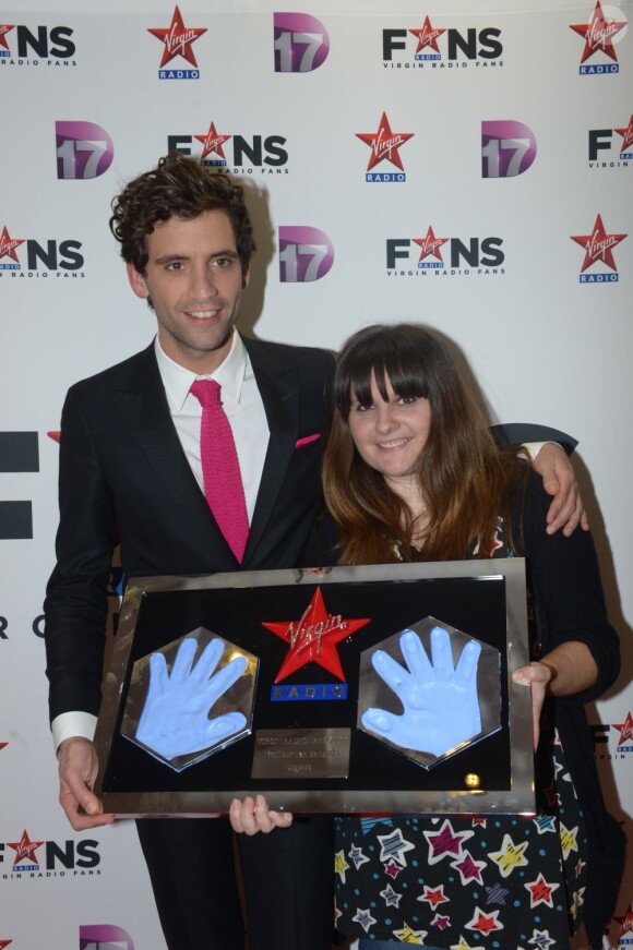 Mika lors de la soirée Virgin Radio Fans, à Paris, le 8 décembre 2012