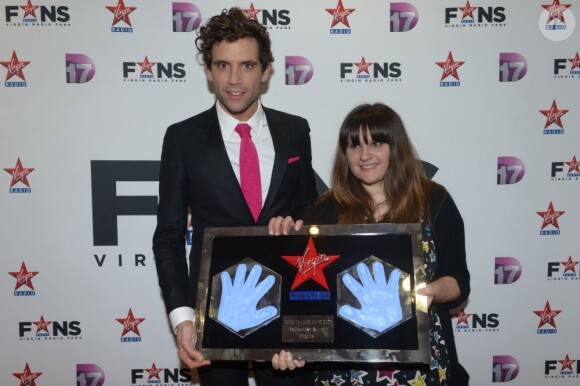 Mika lors de la soirée Virgin Radio Fans, à Paris, le 8 décembre 2012