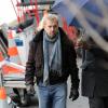 Kevin Costner sur le tournage de Three Days to Kill à Paris le 10 décembre 2012