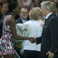 Kim Clijsters faisait ses adieux au monde du tennis en compagnie de Venus Williams devant ses fans, la princesse Mathilde et le prince Philippe lors du Thank You Games organisé à Anvers le 12 décembre 2012