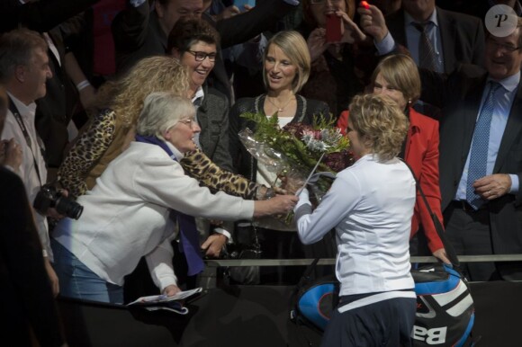 Kim Clijsters faisait ses adieux au monde du tennis devant ses fans lors du Thank You Games organisé à Anvers le 12 décembre 2012