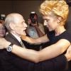 Céline Dion assiste à un gala hommage au parolier Eddy Marnay, avec son père Adhémar et sa mère Thérèse à Gatineau au Québec le 9 juillet 2003.