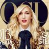 Gwen Stefani, habillée en Saint Laurent et chaussée de bottines Alexander Wang, pose en couverture du Vogue de janvier 2013. Photo par Annie Leibovitz.