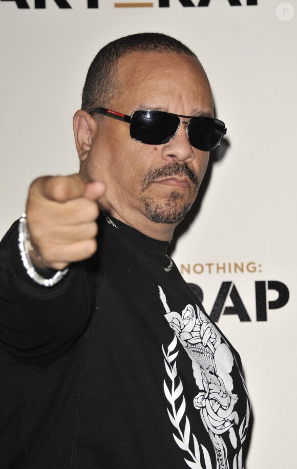 Ice T lors de la projection de son documentaire Something from Nothing : The Art Of Rap à l'Hammersmith Apollo. Londres, le 19 juillet 2012.