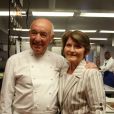 EXCLU - Michel Rochedy et sa femme dans son restaurant le Chabichou (Hotel Relais et Chateaux) 2 étoiles Michelin, en Savoie à Courchevel, le 20 décembre 2012