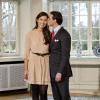 Les photos officielles du prince Félix de Luxembourg et de sa fiancée Claire Lademacher au château de Colmar-Berg le 27 décembre 2012 : un cliché romantique