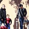 Britney Spears, son fiancé Jason Trawick et ses enfants Sean Preston et Jayden James vont déjeuner à Los Angeles, le 27 décembre 2012.