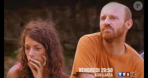 Camille et Philippe, candidats encore en lice lors de l'épisode 9 de Koh Lanta Malaisie, diffusé le vendredi 28 décembre 2012 sur TF1.