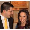 La princesse Iman de Jordanie (Iman Bint Al Hussein), fille de feu le roi Hussein et de la reine Noor, avec son fiancé Zeid Mirza à Amman le 20 décembre 2012. Leur mariage aura lieu en mars 2013.