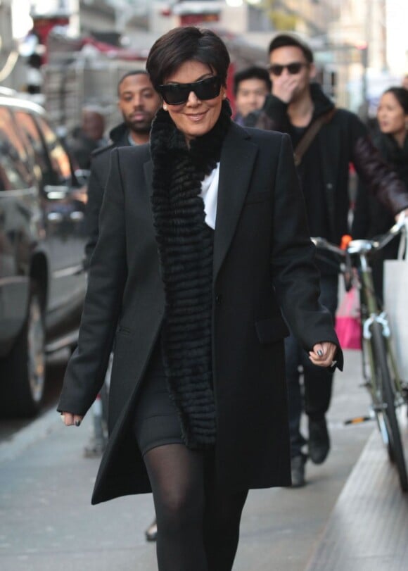 Kris Jenner dans les rues de New York, le 16 novembre 2012.