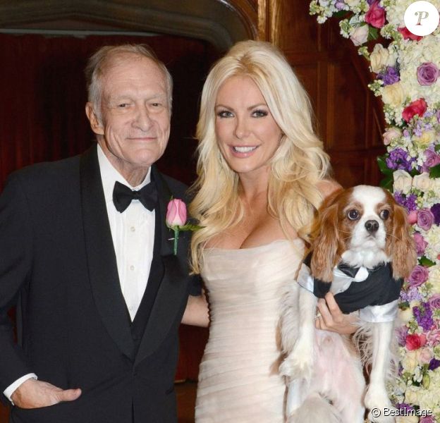 Mariage de Hugh Hefner et Crystal Harris au célèbre Manoir Playboy Mansion à Los Angeles le 31 décembre 2012.