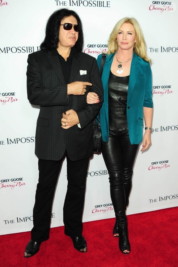 Gene Simmons et Shannon Tweed à Los Angeles, le 10 décembre 2012.