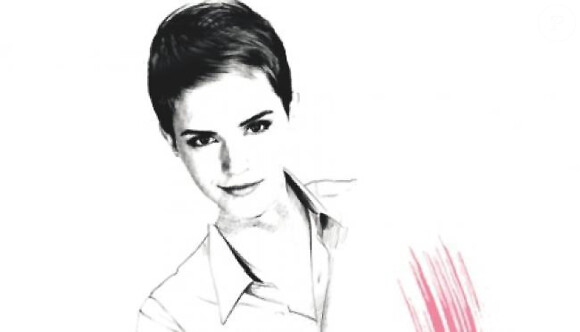 Emma Watson, ambassadrice de la gamme Rouge In Love de Lancôme.