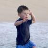 Coleen Rooney profite de la Barbade et de ses plages avec son fils Kai et ses deux frères, le 1er janvier 2013