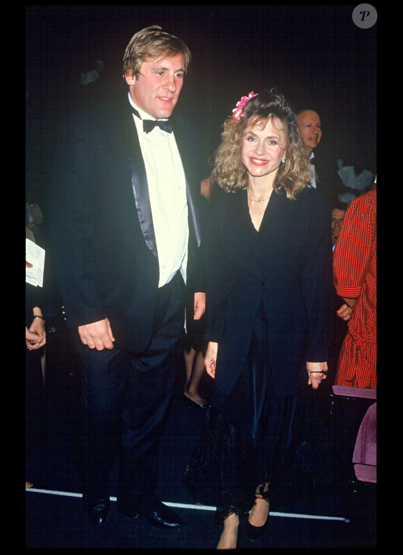 Gérard Depardieu et son ex-femme Elizabeth, au Festival de Cannes 1987.