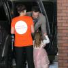 Jennifer Garner et son mari Ben Affleck emmènent leur fille Seraphina fêter son anniversaire avec sa soeur Violet à Santa Monica, le 6 janvier 2013. La petite fille fête ses 4 ans.
