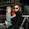 Miranda Kerr et Flynn dans les rues de New York en décembre 2012